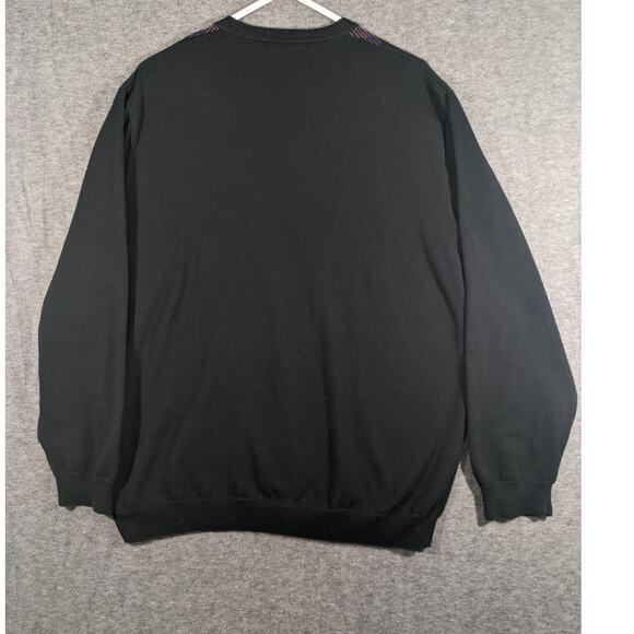 Liz Claiborne Women's‎ Argyle Purple Grey 100% Cotton Pullover Sweater Size XL - Picture 3 of 7